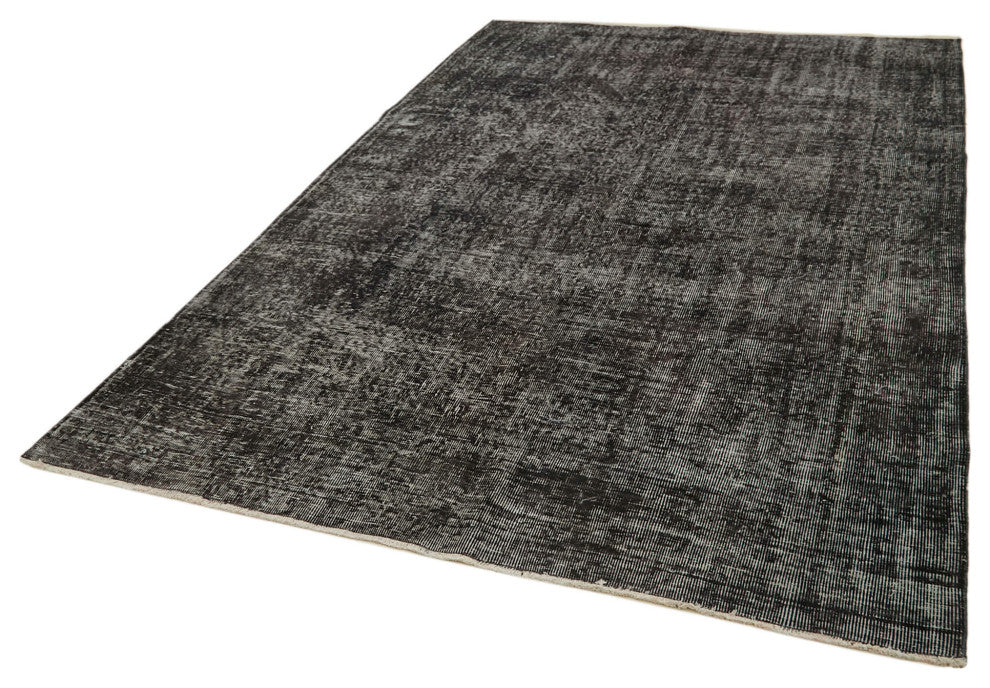 Rug N Carpet - Handwoven Oriental 6' 1'' x 9' 9'' Distressed Over-dyed Rug