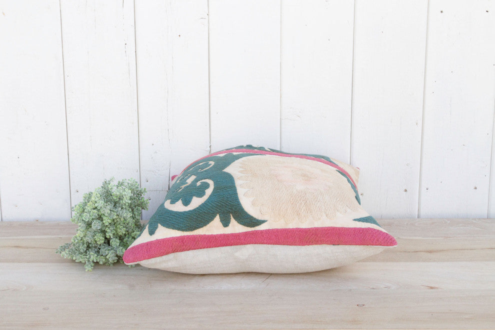 Peach Vintage Suzani Pillow