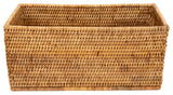 Artifacts Rattan Rectangular Everything Basket, Honey Brown