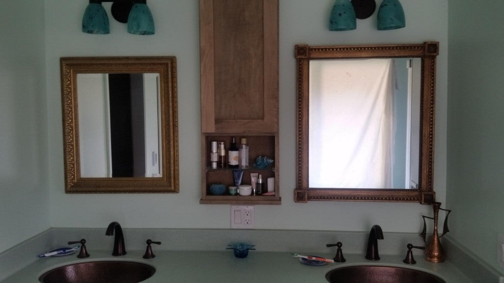30" Orpheus  On the wall Cabinet with 12" open shelf 7.25" deep