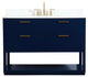 Elegant Decor Larkin Bathroom Vanity Blue