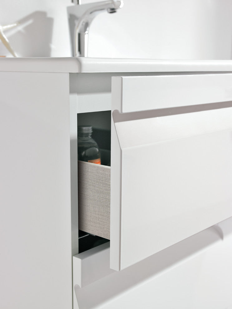 Unit 48" Vitale 2 DR White with basin