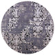 Ahgly Company Indoor Round Mid-Century Modern Area Rugs, 3' Round