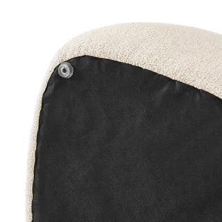 Carlese Fabric Ottoman, Palladian Beige, Small