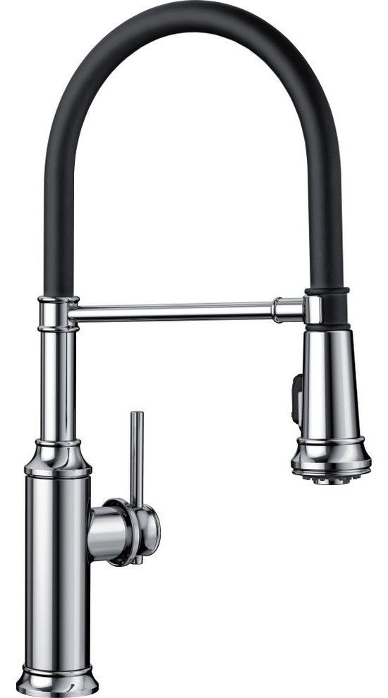 Blanco Empressa Semi-Pro 1-Handle Pull-Down Kitchen Faucet, Polished Chrome