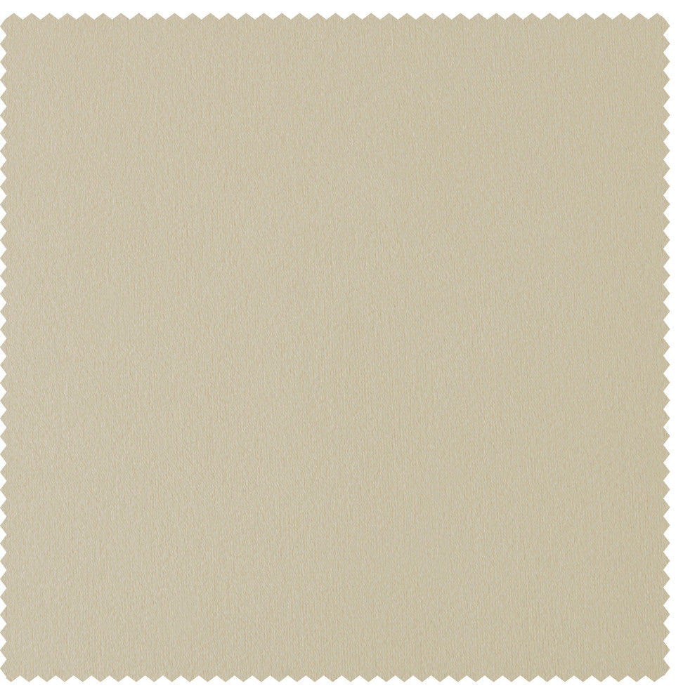 Extra Wide Blackout Velvet Curtain Single Panel, Neutral Ground, 100w X 96l