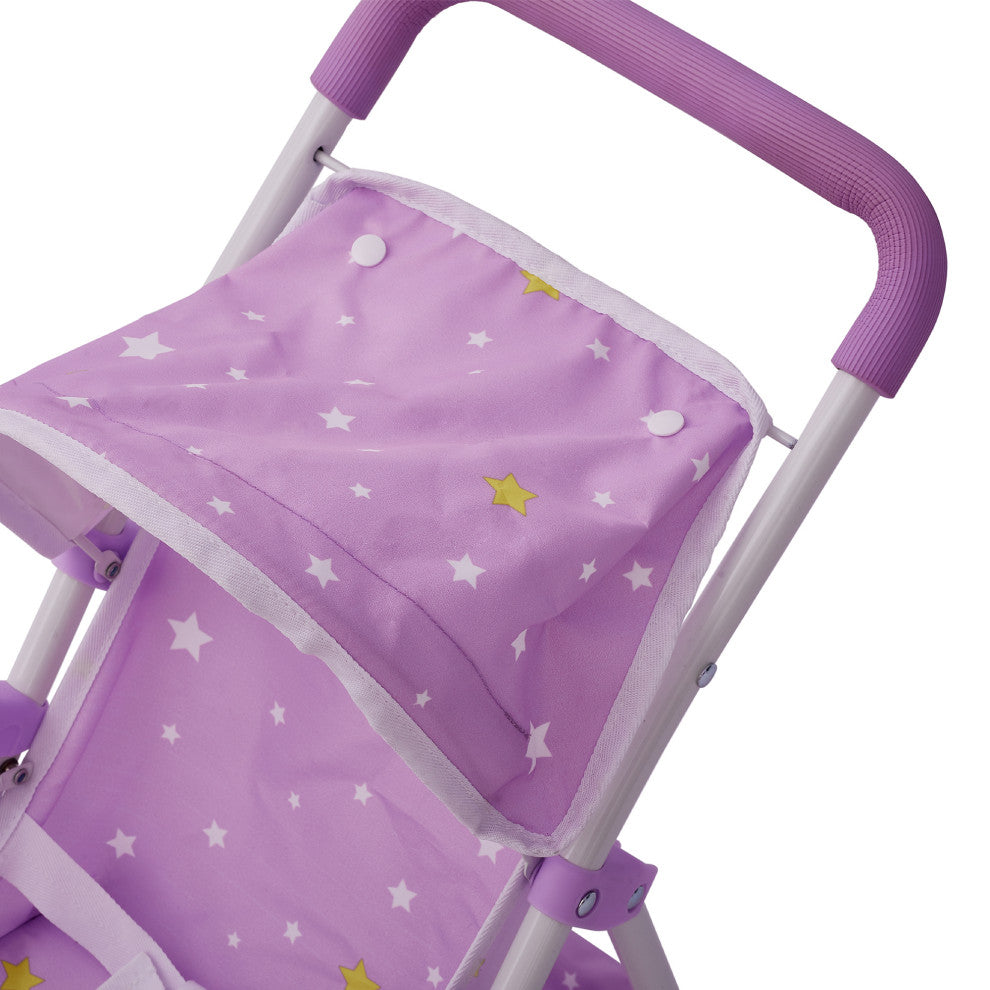 Baby Doll Jogging Stroller - Purple / Stars
