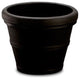 American Essence Spokane Large Round Outdoor Planter, Black, 36