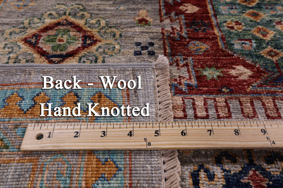 Fine Turkmen Ersari Hand-Knotted Wool Rug 6' 9" X 10' 0" - Q12198