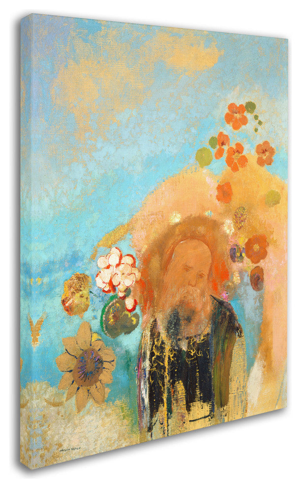 'Evocation of Roussel, 1912' Canvas Art by Odilon Redon