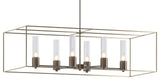 Portico Pendant, Bronze, Soft Gold Accent