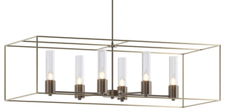 Portico Pendant, Bronze, Soft Gold Accent