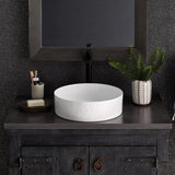 36" Native Stone Vanity Top in Slate- Vessel with Single Hole Cutout