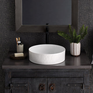 36" Native Stone Vanity Top in Slate- Vessel with Single Hole Cutout