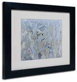 'Frost Pattern #6' Matted Framed Canvas Art by Kurt Shaffer
