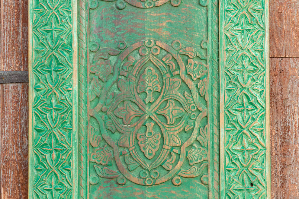 Floral Gubari Carved Door Panel