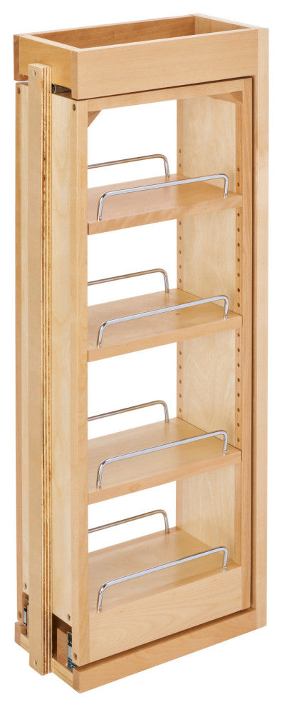 Wood Wall Filler Pull Out for 30" H New Kitchen Applications, 6"W