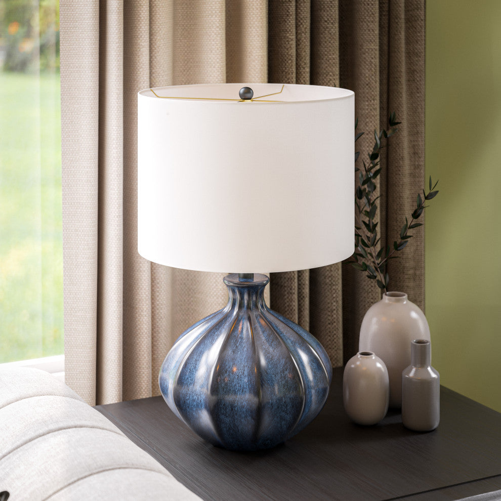 Kenroy 35306NAVY 1-Light Accent Lamp, Coco