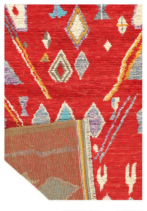 Fine Hand Knotted Moroccan Rug 3'4"x5'