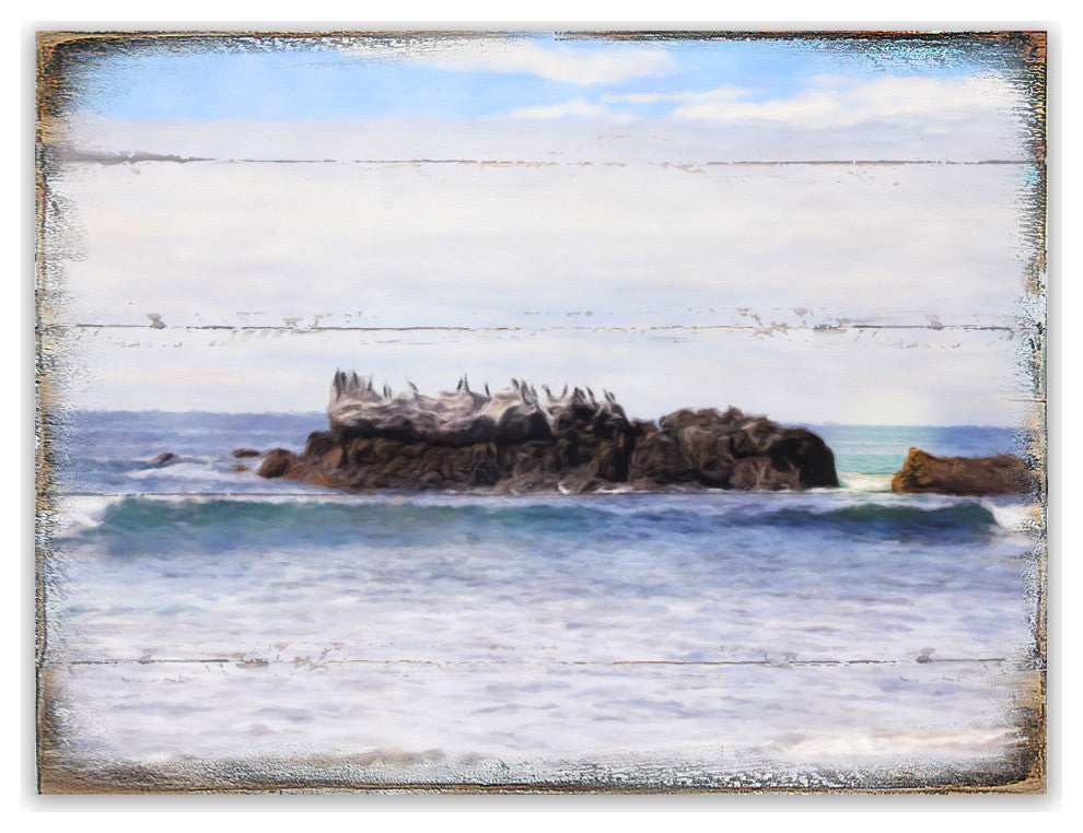 Decorative Pattern Wooden Block, 18"x12"