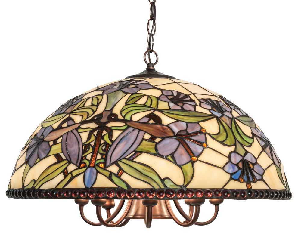 22 Wide Nouveau Lily Pendant