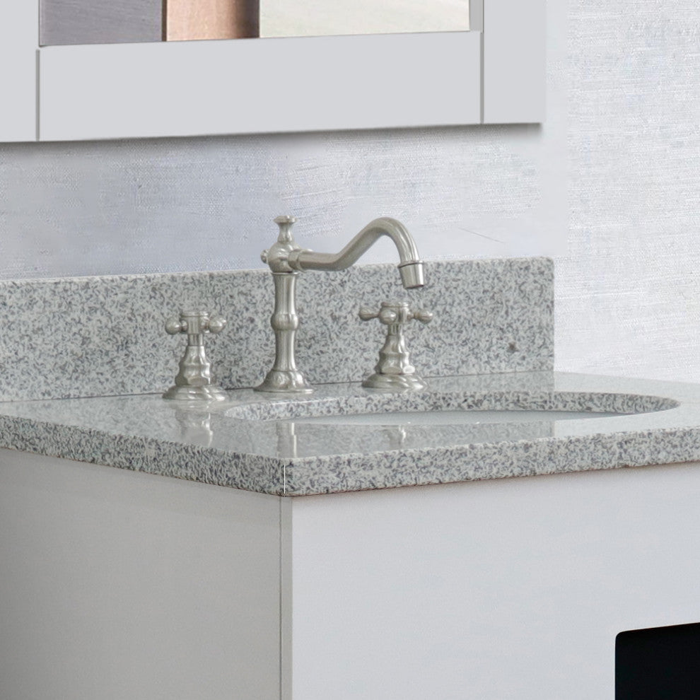 Messina Double Handle Brush Nickel High Arc Faucet With Drain Assembly