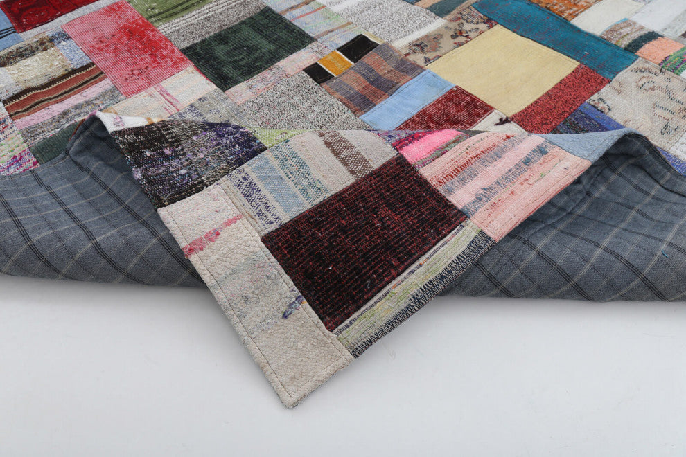 Rug N Carpet - Handmade Anatolian 9' 10'' x 13' 3'' Unique Patchwork Kilim Rug