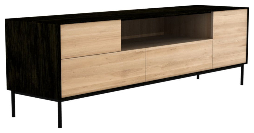 Varnished Oak Media Unit  | OROA Blackbird
