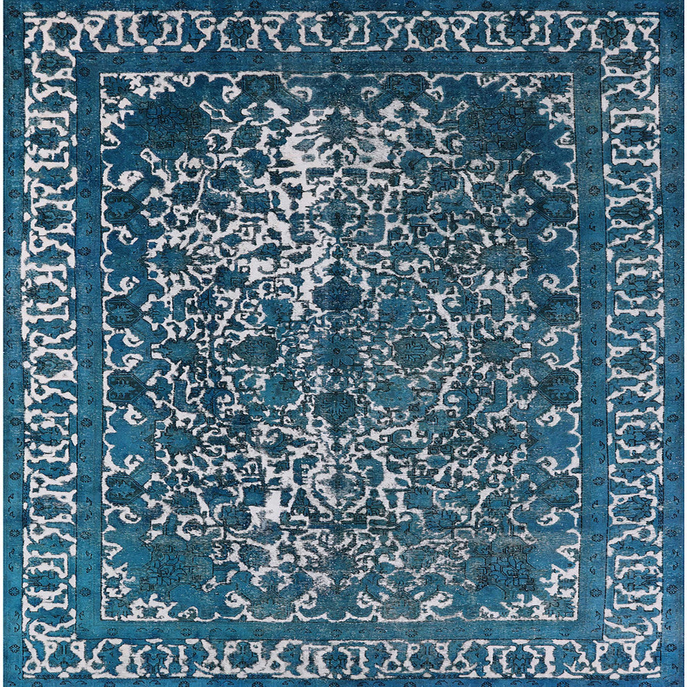 Ahgly Company Indoor Square Mid-Century Modern Area Rugs, 5' Square