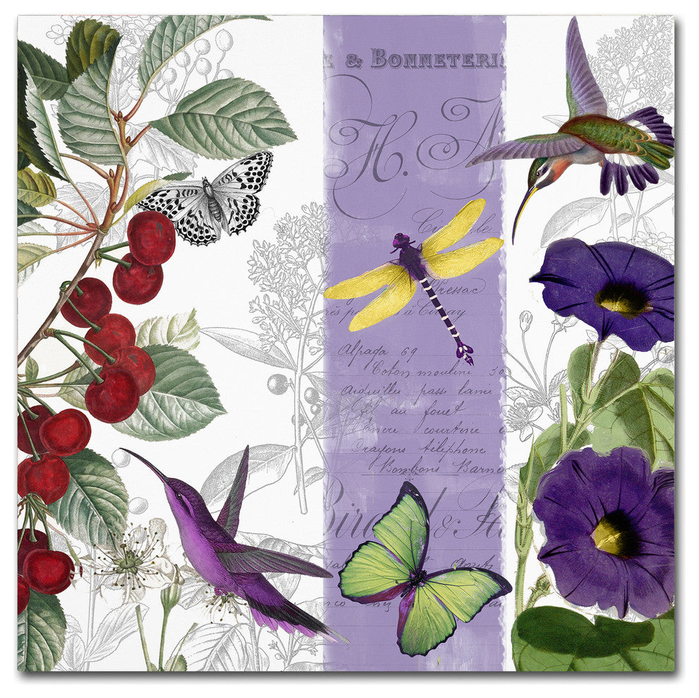 Color Bakery 'Cherry Picked I' Canvas Art, 35"x35"