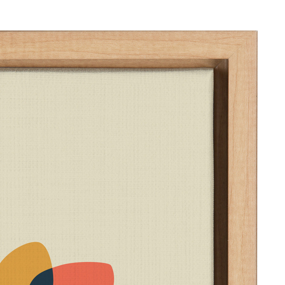 Sylvie Sunflowers Framed Canvas by Rachel Lee of My Dream Wall, Natural 23x33