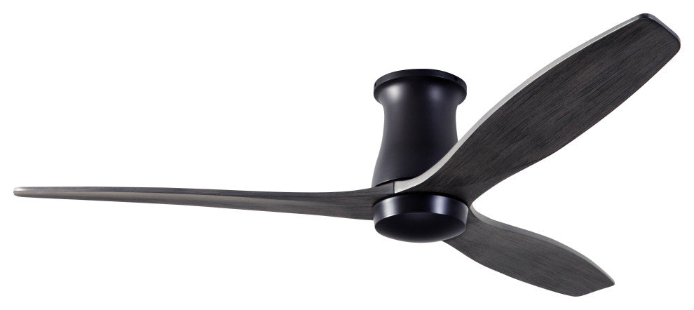 Arbor Flush Fan, Dark Bronze, 54" Ebony Blades, No Light, Wall Control