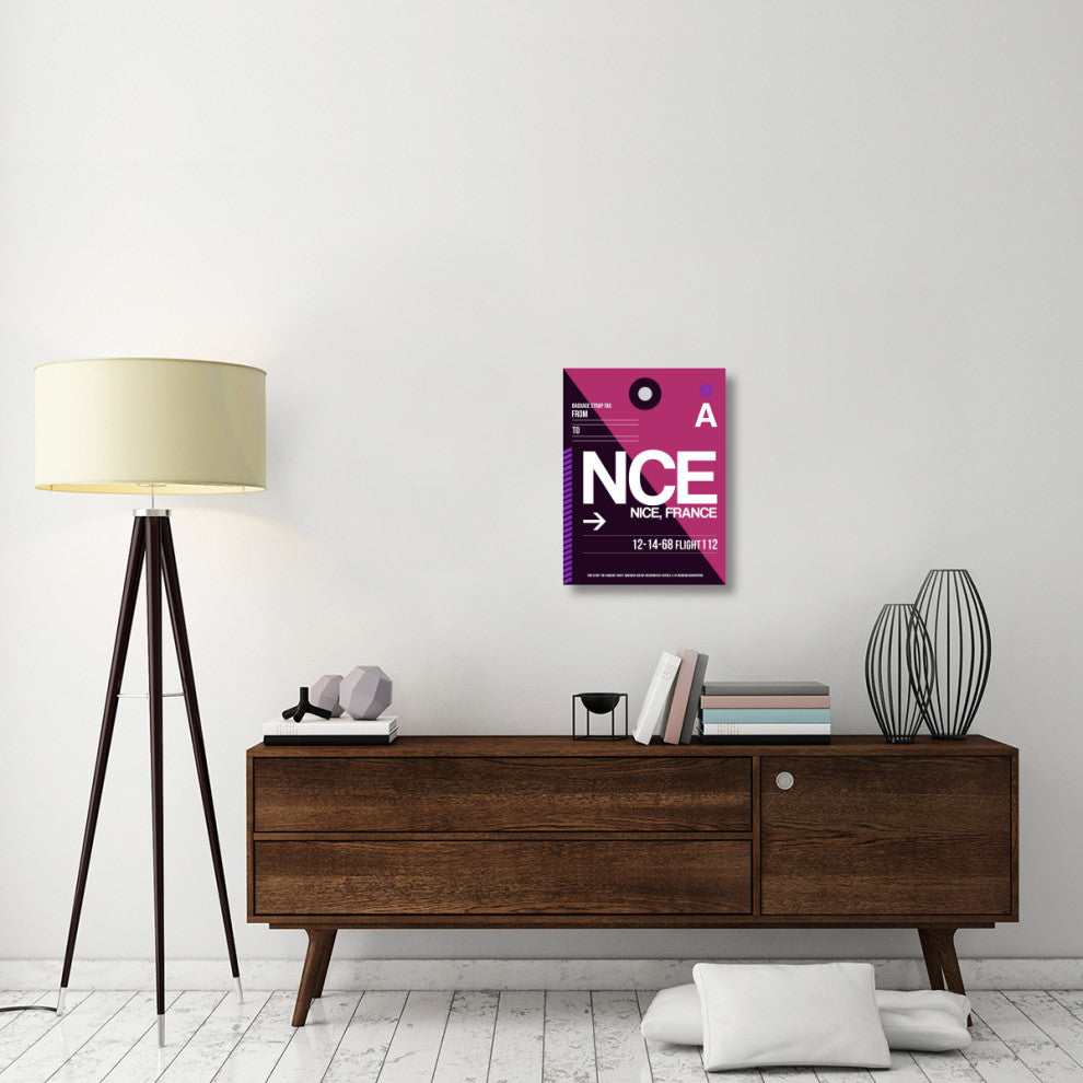 "NCE Nice Luggage Tag 1" Fine Art Print