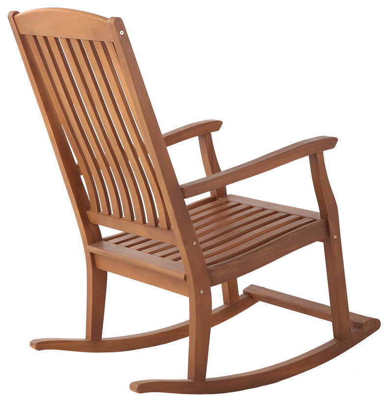 Nordic Style Oiled Teak Rocking Chair