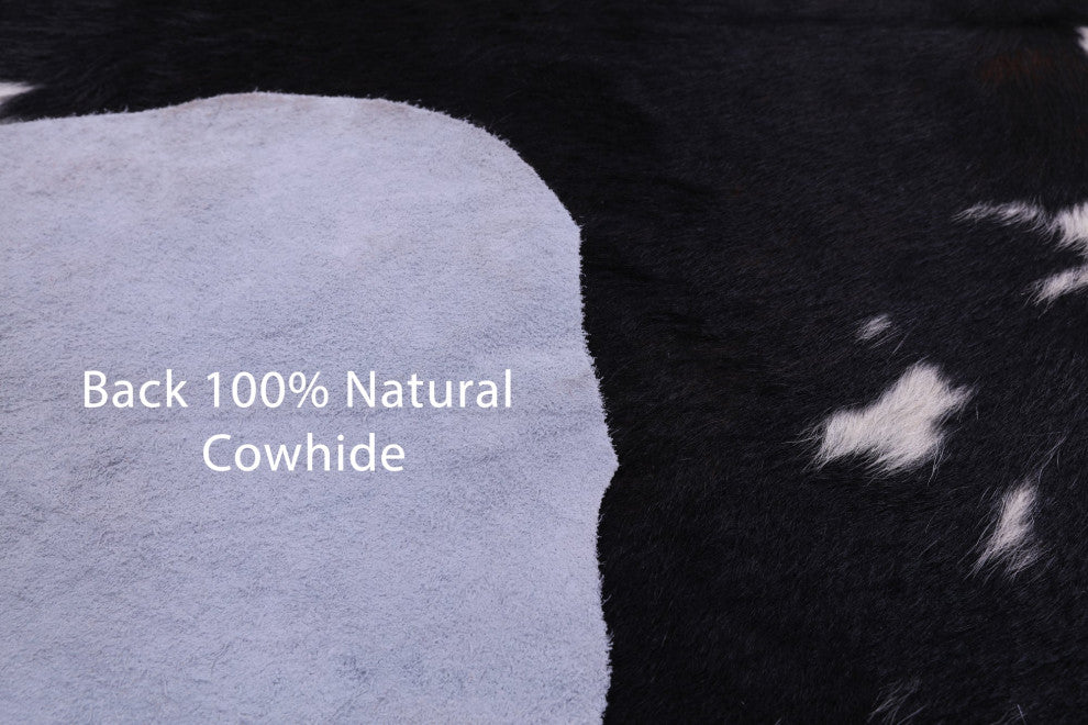 7' 2" X 6' 3" Natural Cowhide Rug C1679