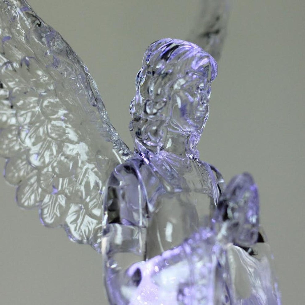 9" LED Lighted Sparkling Praying Angel Christmas Table Top Decoration