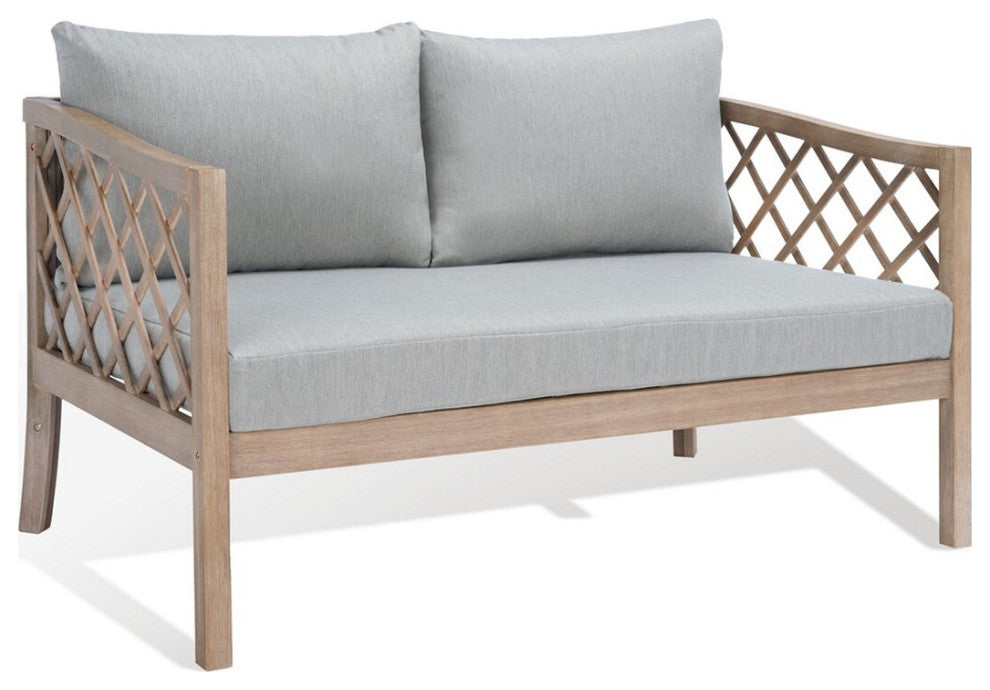 Safavieh Fiji Rope Patio Sofa Darrk Brown/Beige