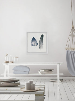 "Smoky Feathers" Framed Painting Print, 18"x18"