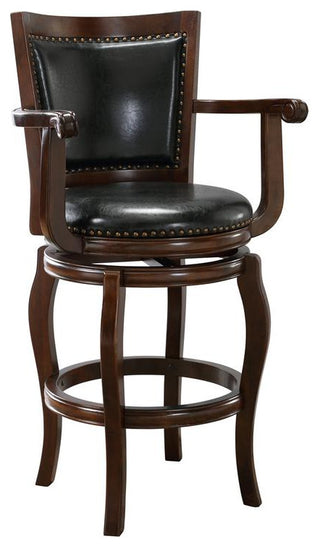 29" Jones Memory Swivel Stool, Cappuccino