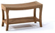Outdoor Teak Patio Melbourne Shower Spa Bench With Bottom Shelf, 30"