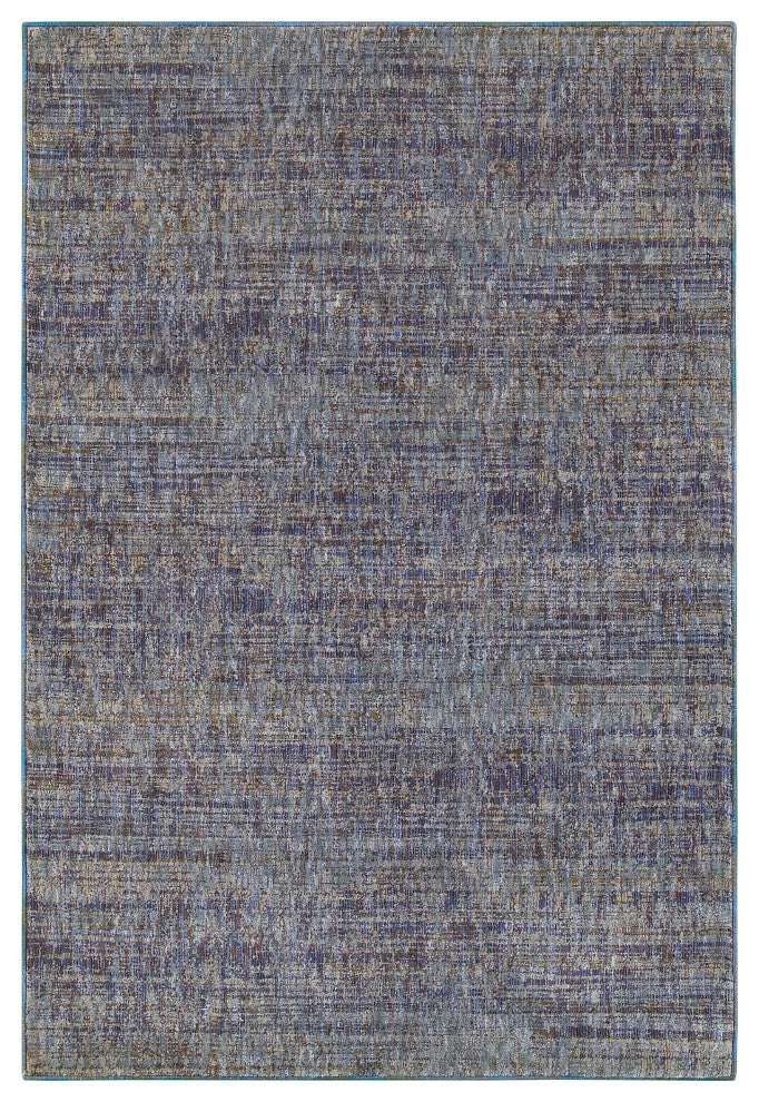 Oriental Weavers Atlas Collection Purple/ Grey Solid Indoor Area Rug 3'3"X5'2"