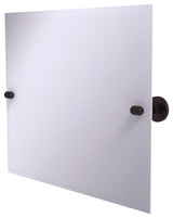 Frameless Landscape Beveled Edge Tilt Mirror, Antique Bronze