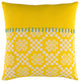 Surya Delray DEA-003 22"x22" Pillow Kit, Yellow/Cream/Sky Blue