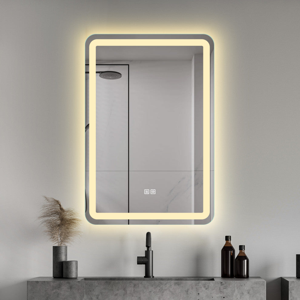 Rectangle Metal Frame LED Mirror, Wall Mirror