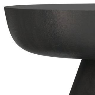 Charmaine Cast Aluminum Coffee Table in Black Nickel
