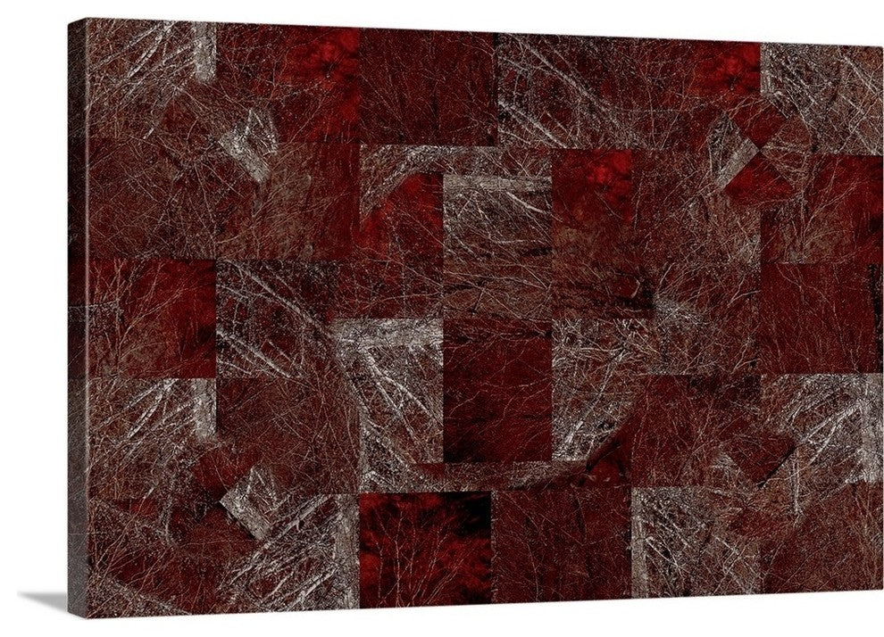 "Transitions in Ruby" Wrapped Canvas Art Print, 36"x24"x1.5"