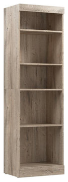 Bestar Pur 25W Closet Organizer in rustic brown