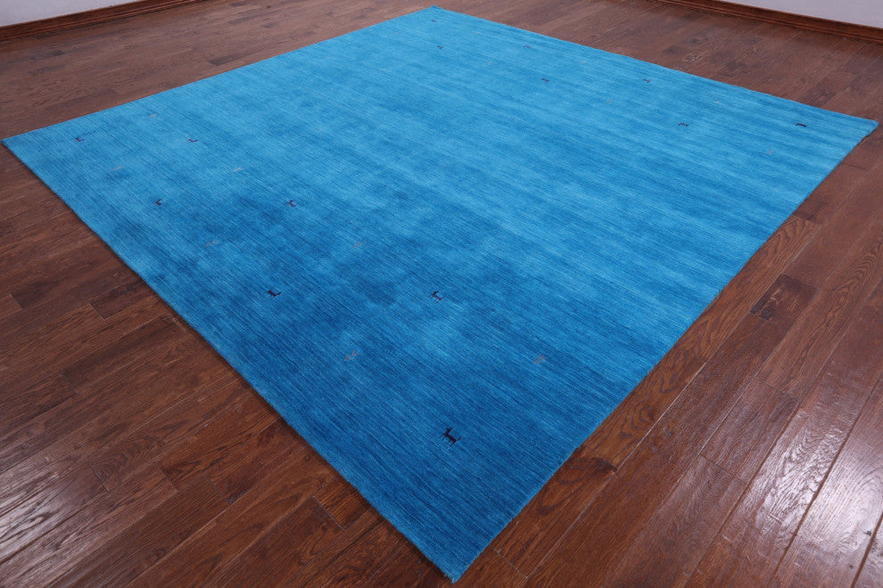 10' Square Persian Gabbeh Handmade Rug - Q15206
