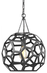 1-Light Medium Pendant, Midnight Black