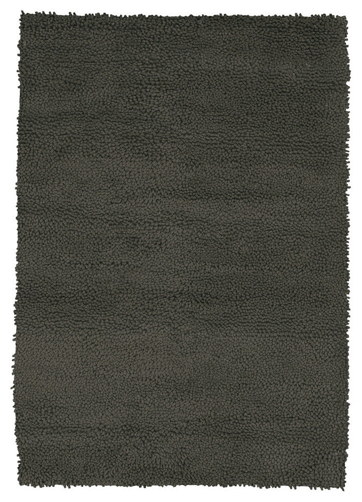 Strata Contemporary Area Rug, Black, 9'x13' Rectangle